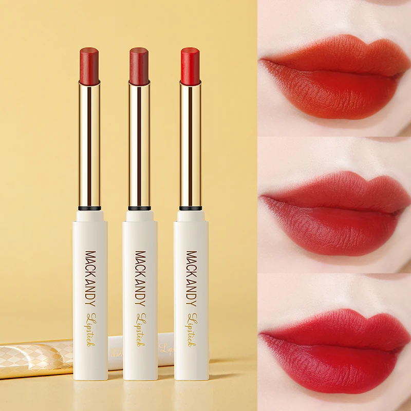 

Small Thin Tube Lipstick Matte Texture Velvet Lipstick Does Not Take Off Makeup Matte Moisturizing Waterproof Lipstick TSLM1