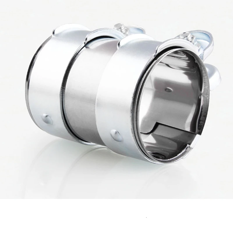 Автомобильный Универсальный зажим для выхлопной трубы из нержавеющей стали с