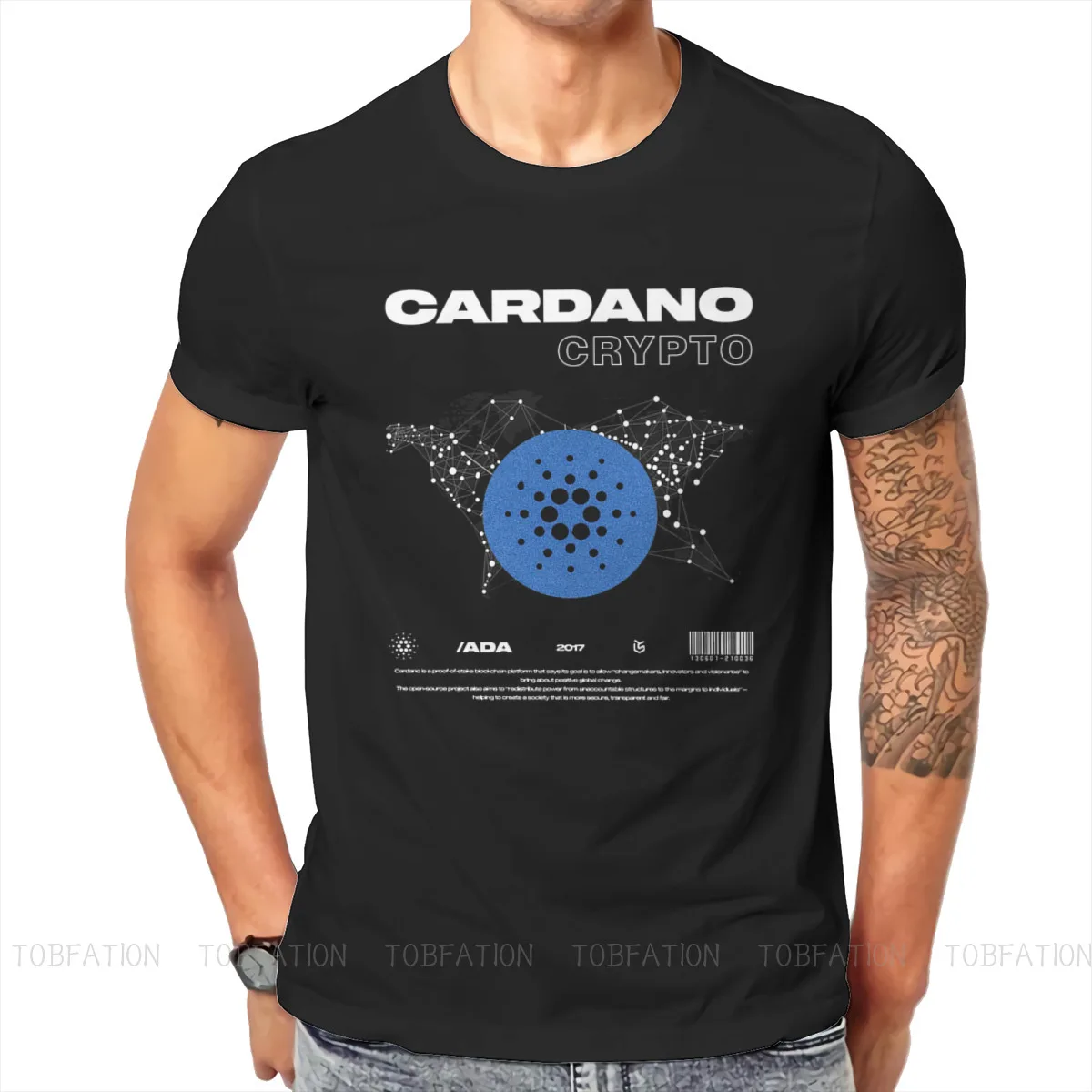 ADA Style TShirt Cardano Cryptocurrency Crypto Coin Top Quality New Design Gift Clothes  T Shirt Short Sleeve Hot Sale