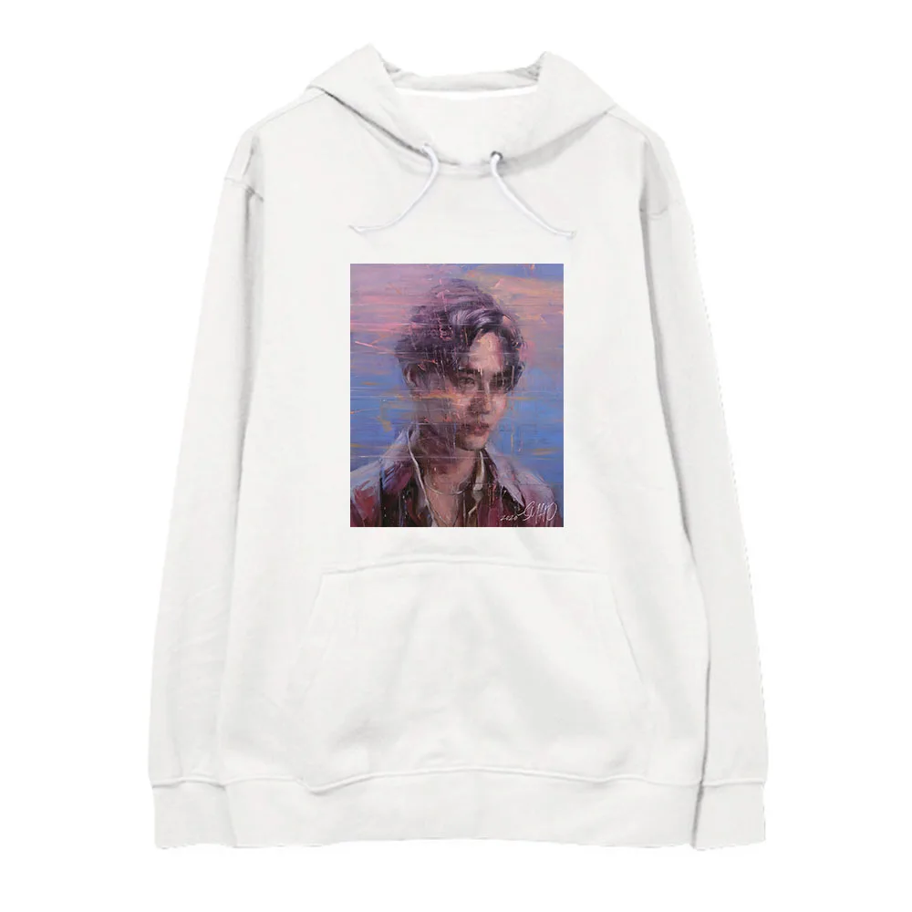 Kpop EXO SUHO летняя уличная одежда Модный женский пуловер толстовки женские Harajuku с