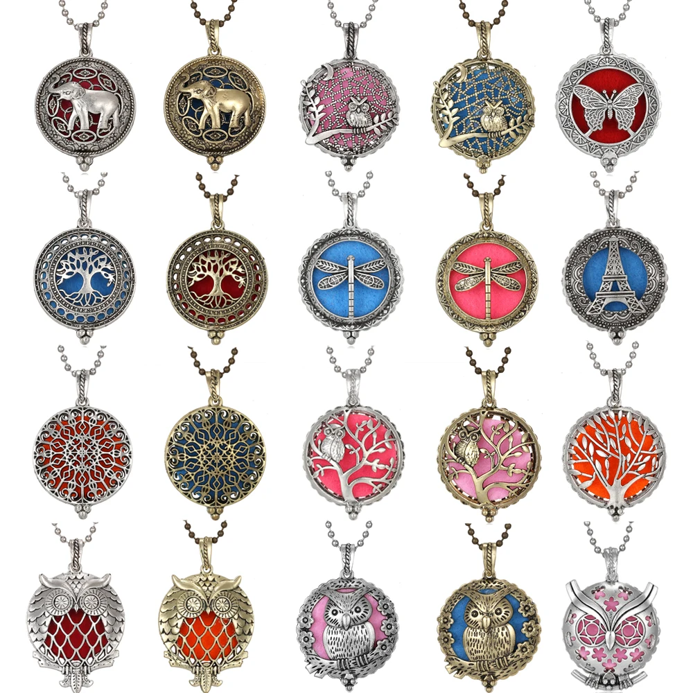 Ароматерапия подвеска диффузор Винтаж открытый медальон духи эфирное масло