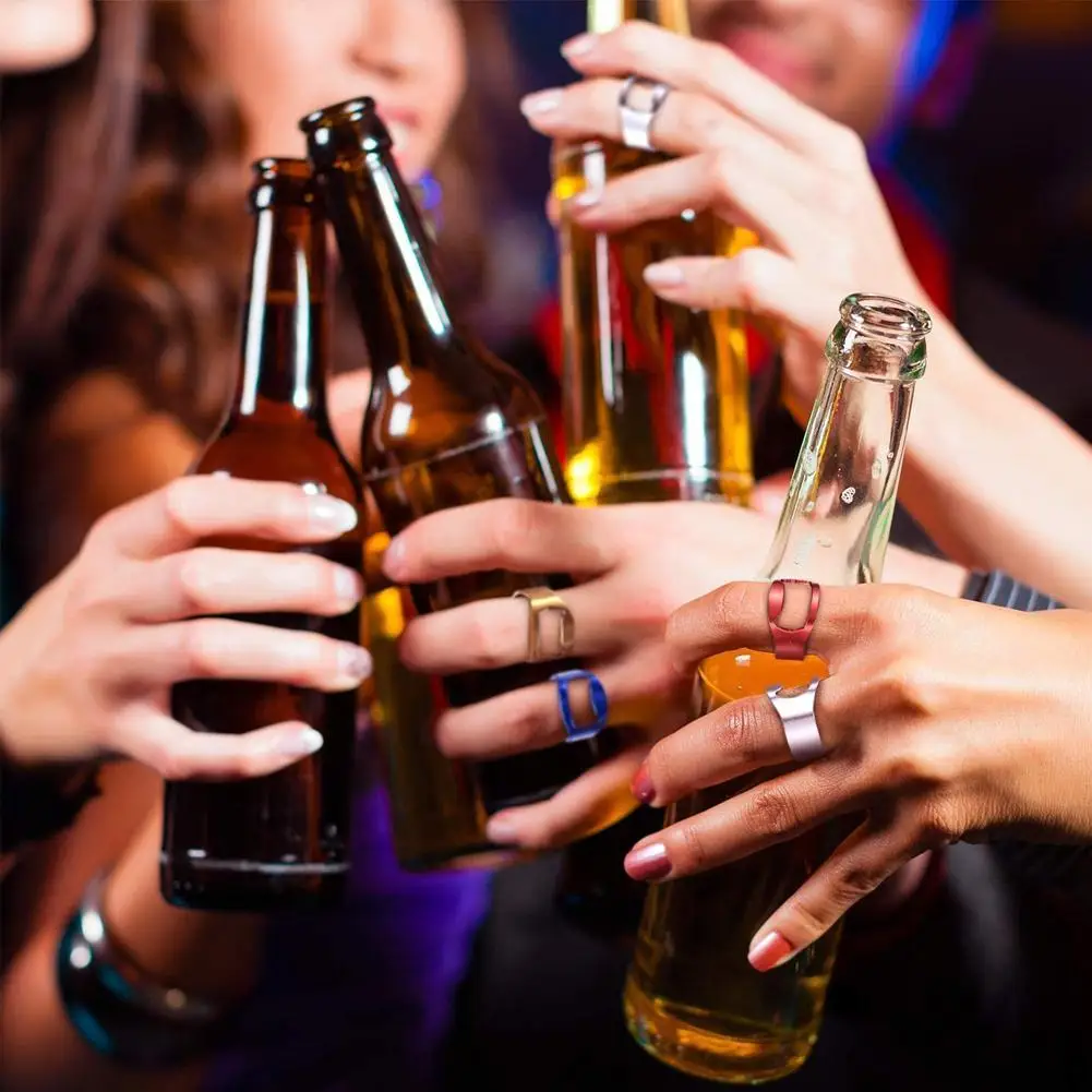 

1pc Creative Mini Bottle Opener Steel Ring Corkscrew Opening Kitchen Tool Bar Remover Bottle Cap Gadgets Beer Tools Q6G8