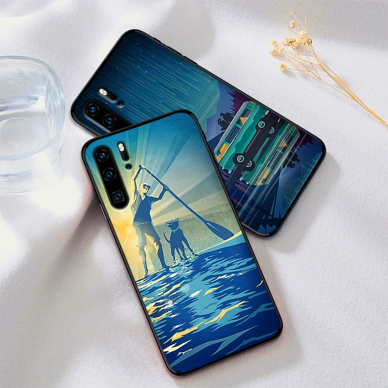 Ретро поезд плакат для Huawei Honor 8 9 10 lite 7A 9X Pro 7C 5.99IN 7X 8X 8C Примечание вид 20 чехол