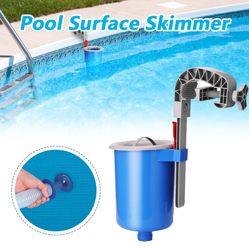 

Pool Surface Skimmer Wall Mount Swimming Pool Filter Automatic Skimm Clean Leaves Absorb Debris Pool Clenaing Tool Dropship