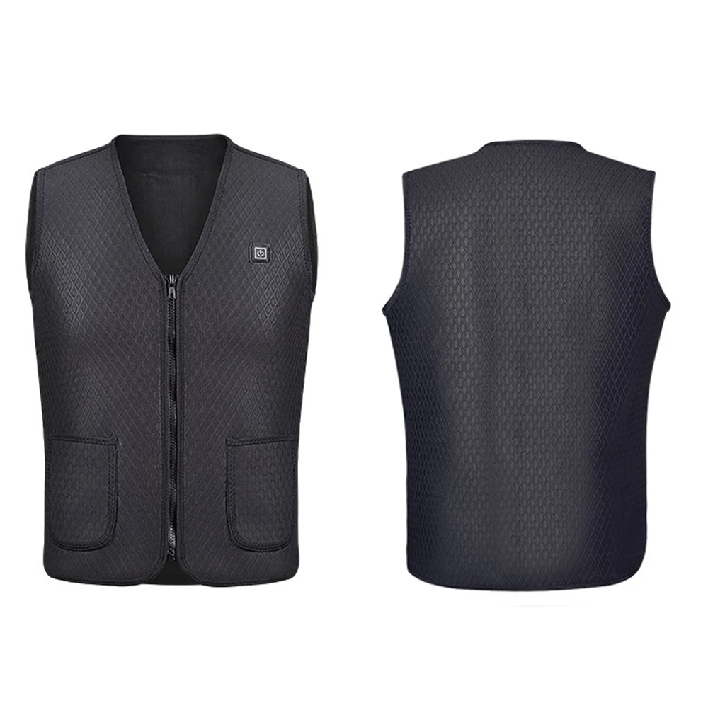 Мужской и женский жилет с подогревом от USB зимняя гибкая электрическая