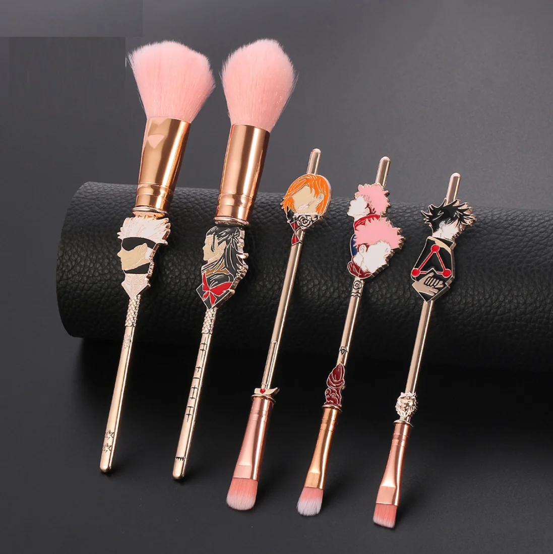 

5 Pcs Cartoon Makeup Brushes Around Anime