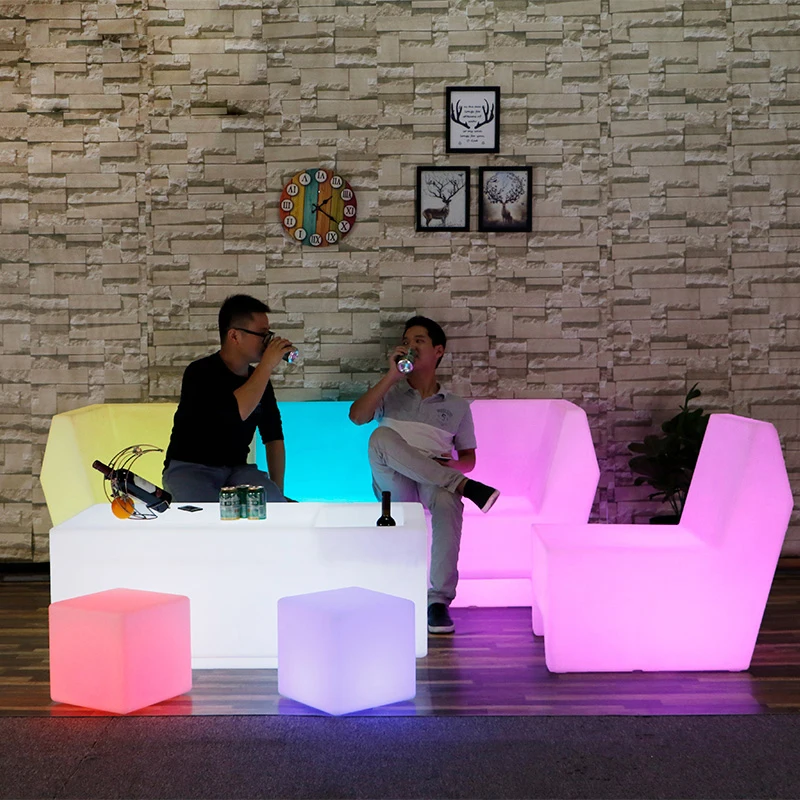 16 цветов RGB перезаряжаемый кубический светодиодный ночсветильник лампы наружная