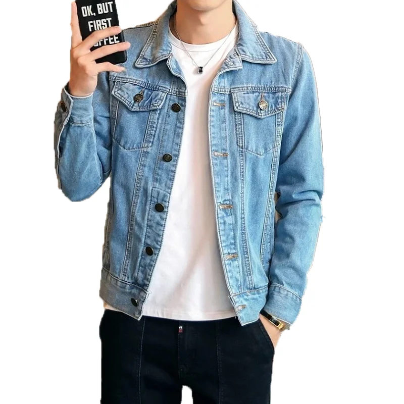 

New men jeans jacket mens Bomber Jackets Men hip hop Man Vintage Denim Jacket Coat Streetwear Chaqueta Hombre M-4XL
