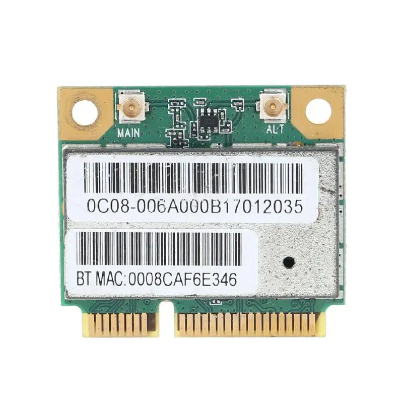 

AW-NB097H AW-NB100H AW-NB126H AR9485 AR3012 AR5B225 300Mbps Half Mini PCI-Express BT4.0 Wlan Wireless Wifi Card Adapter Dropship