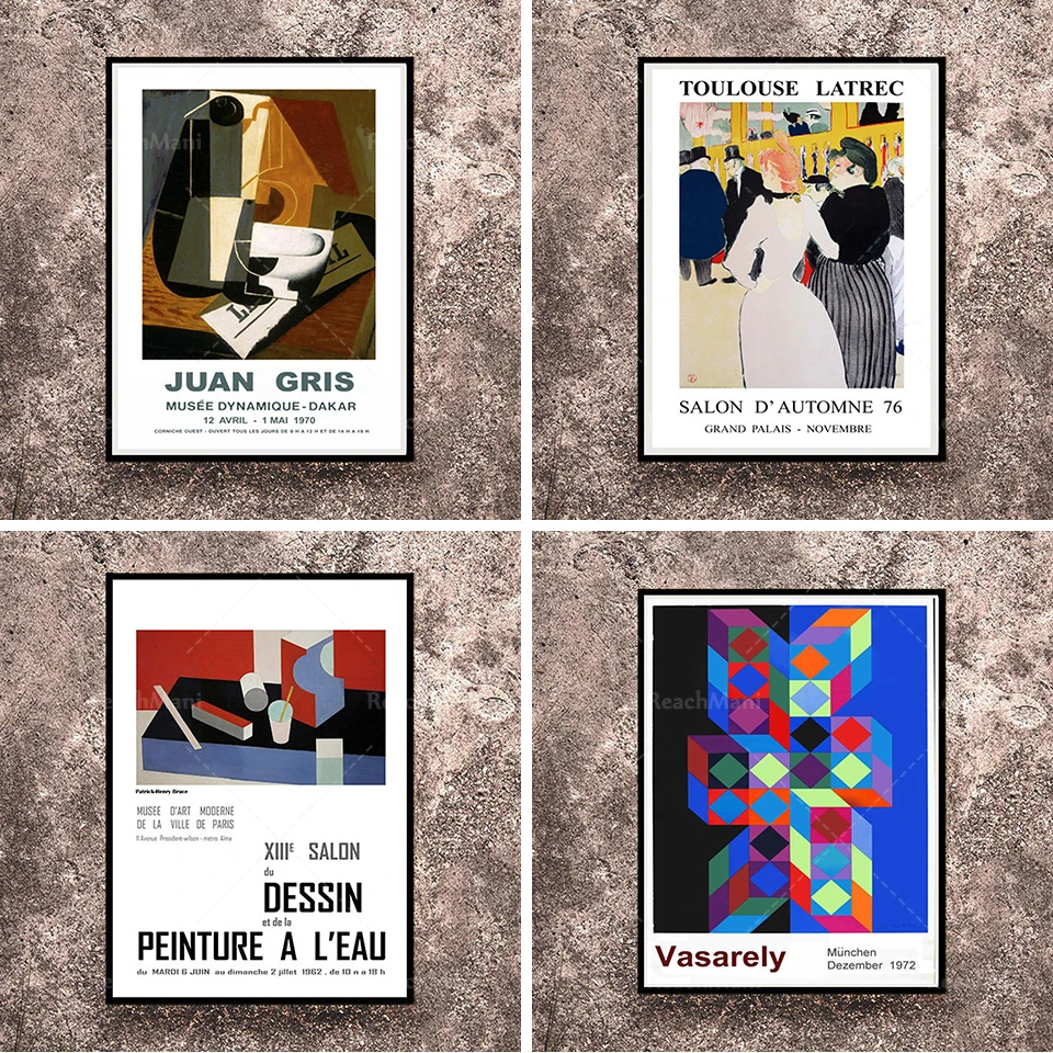 

Reprint of a 1962 Vintage exhibition Poster for works by Patrick-Henry Bruce