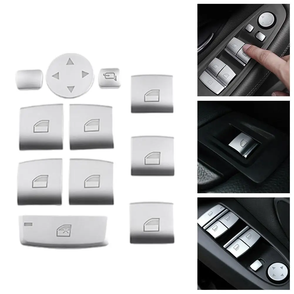 Автомобильный Дверной стеклоподъёмник крышки кнопок отделка интерьера 5