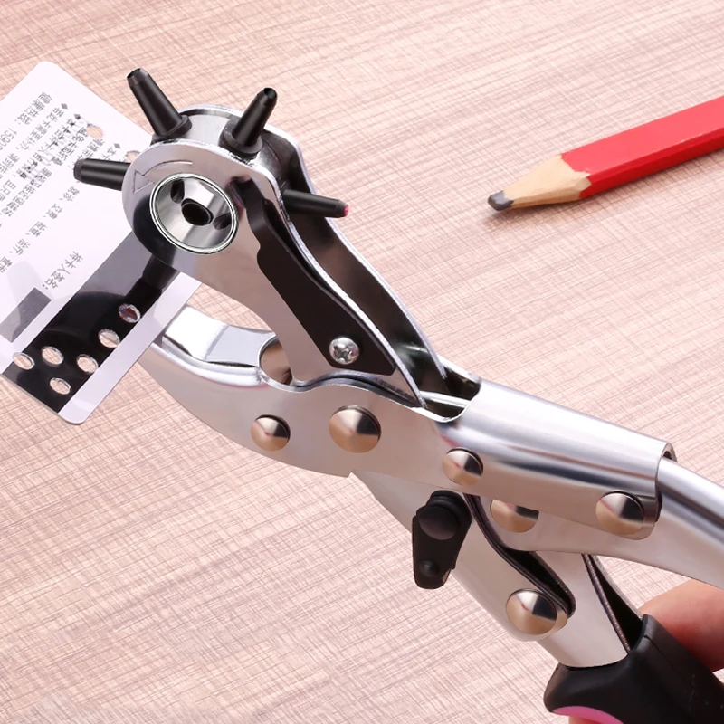 Кожаный ремень вращающийся дырокол Ручные плоскогубцы инструменты для