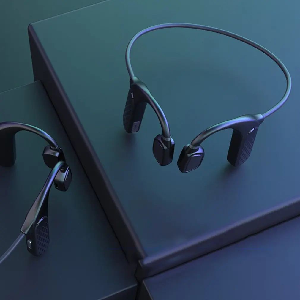 

Наушники с костной проводимостью, Bluetooth-совместимые Беспроводные водонепроницаемые удобные спортивные наушники-вкладыши с открытым ушным ...