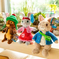 3046cm girls plush cartoon doll petering lily rabbit cute animal soft stuffed kids toys lily bunny for birthday christmas gift