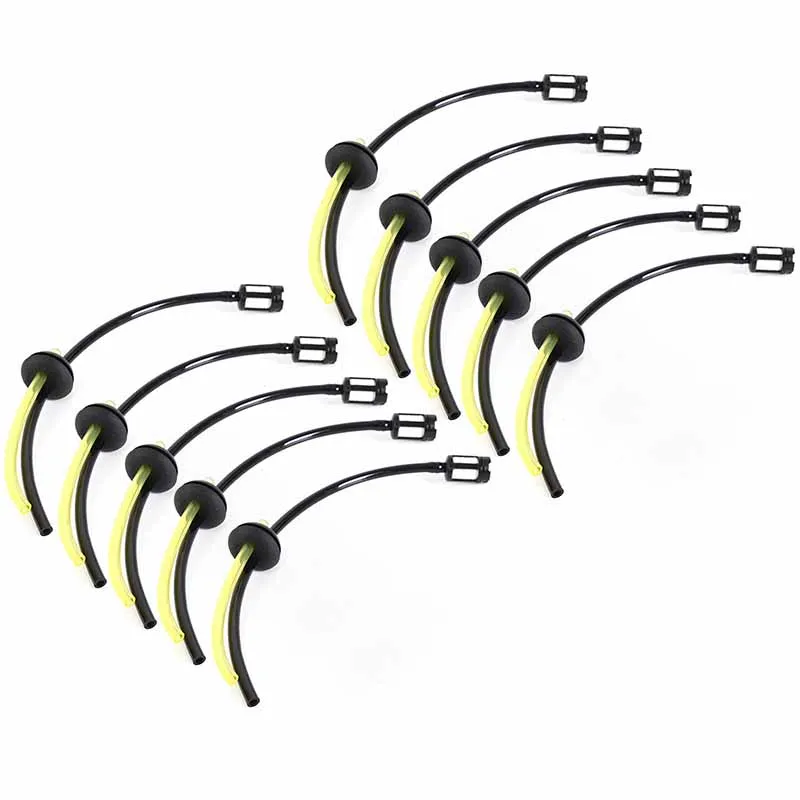 

10 Pcs Fuel Pipe Chainsaw Hose Line Black Strimmer Cutter Mower Trim Maintenance