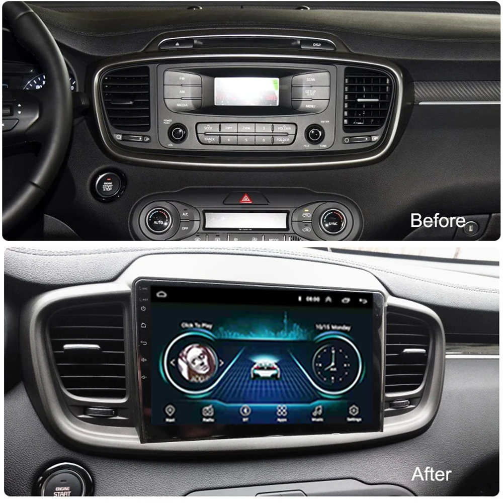 10 1 &quot2.5D Android 8 Автомобильный мультимедийный GPS плеер для KIA Sorento 2015 2016 2017 2018 2019