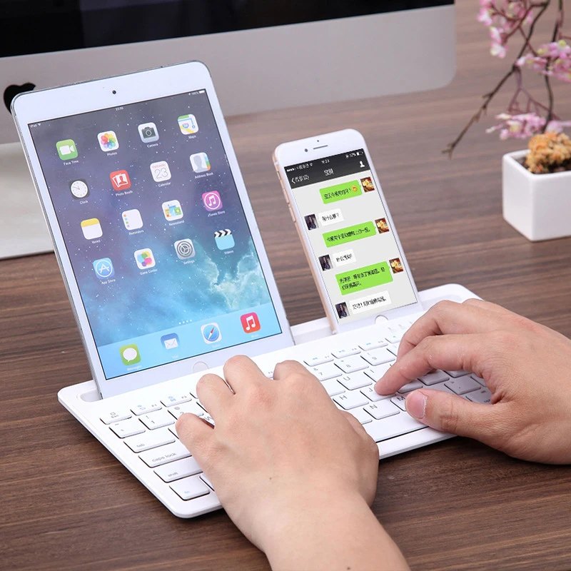 Портативная Беспроводная Bluetooth клавиатура мини планшет клавиатура для iPad 2/3/4 Air 1 2 Новинка Pro 9,7 дюймов Mini 1 2 3 4 5 подставка