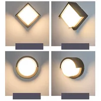4pcs/Lot 12W 15W Outdoor Lighting LED Aisle Staircase Creative Balcony Square Waterproof Exterior Wall Lamps For Bed Room Garden