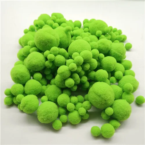 color 08 light green 20 г 8 до 30 мм смешанный размер 46 Цвет помпон помпоны мех плюшевый шар для шитья на ткани ремесло DIY свадебные украшения, аксессуары - Цвет: color 08 light green