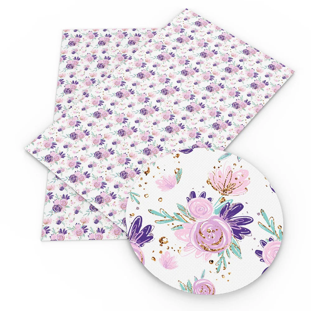 Дэвид Энджи 20*33 см с цветочным принтом искусственная синтетическая кожа из