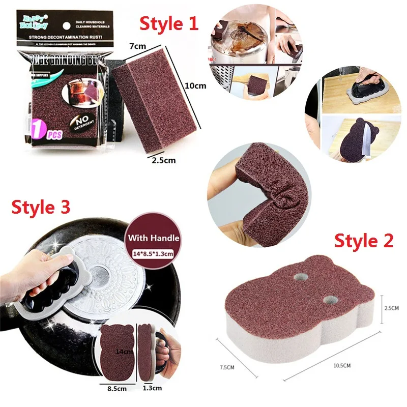 

Sponge Magic Wipe Brown Long Life Rust Artifact Not Easy Sand Loss Stable Without Fading Durable Good Resilience Magic Wipe Tool