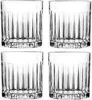 4pcs whiskey glass 310ml crafted double old fashioned heavy base rocks glasses for scotch set of 4