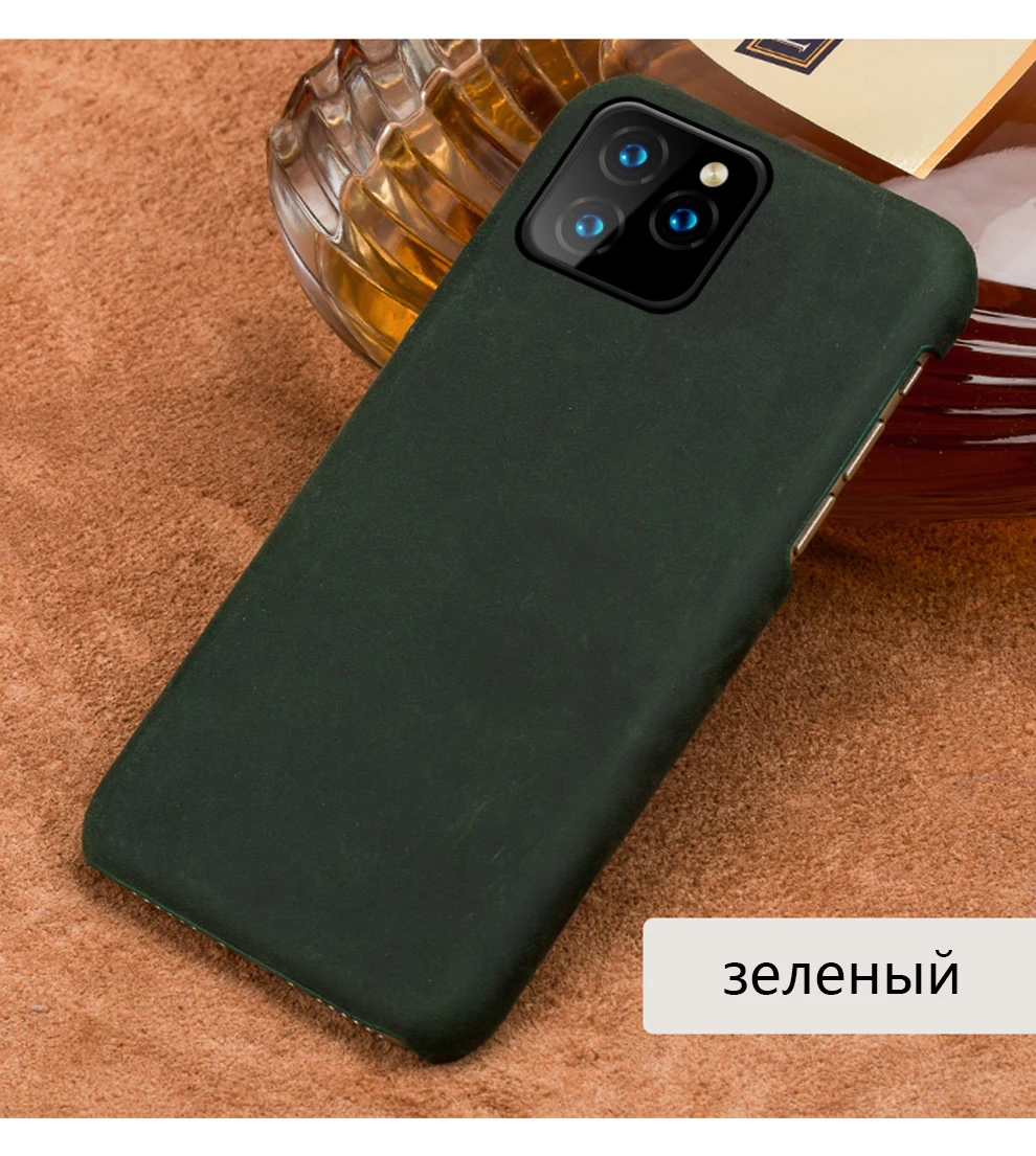 Подлинный подтягивающий кожаный чехол для телефона для iphone 11 11 Pro 11 Pro Max X XS XR XSMAX 6s 7 8 Plus 6 5 5S SE Plus Crazy чехол в виде лошади