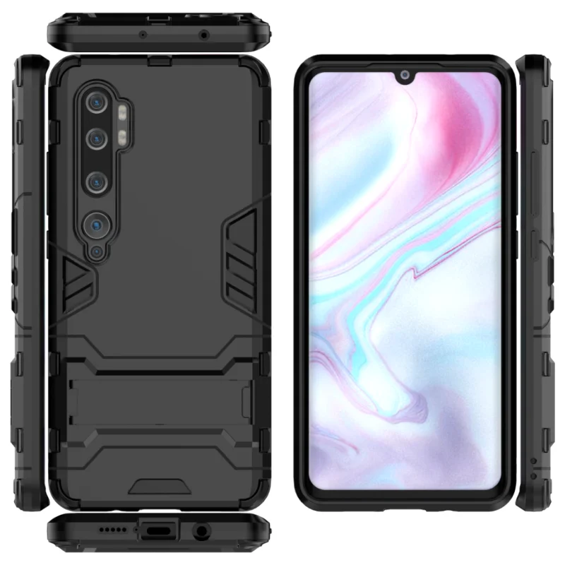 Чехол для Xiaomi Mi Note 10 защитный чехол силиконовый + пластиковый жесткий задней