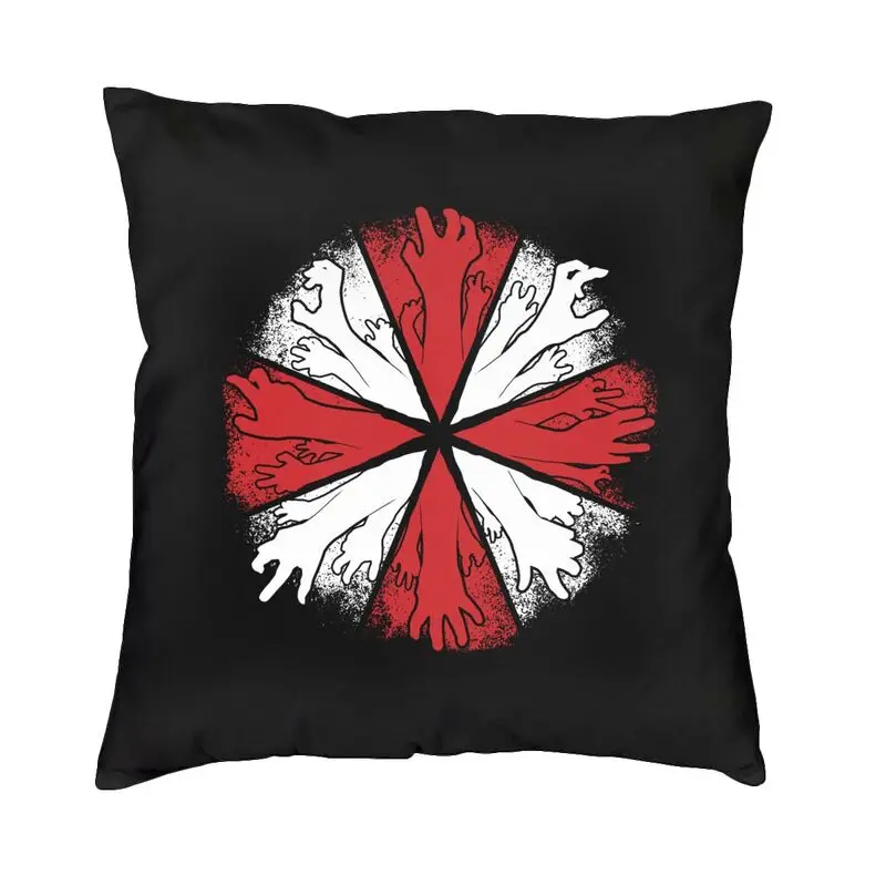 

Luxury Umbrella Corporation Hands Throw Pillow Cover Home Decor Square Video Game Cushion Cover Pillowcase For Living Room