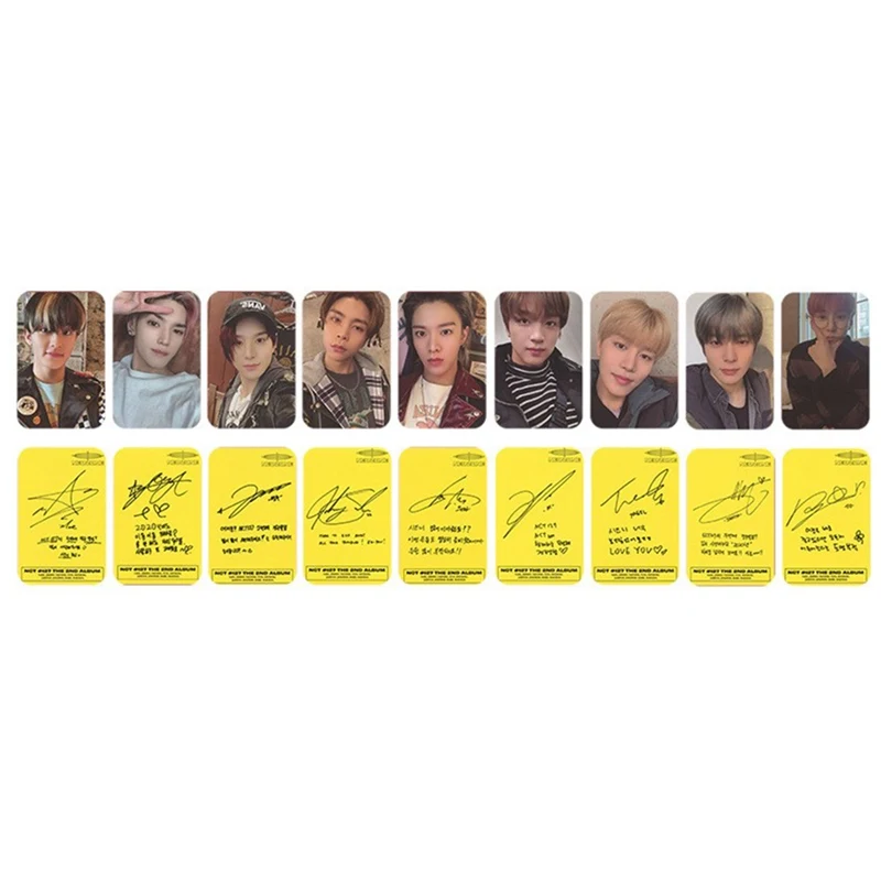 

9Pcs Autograph Kpop NCT 127 Neo Zone Album Photocard Self Made Photo Cards Photograph 2021 New