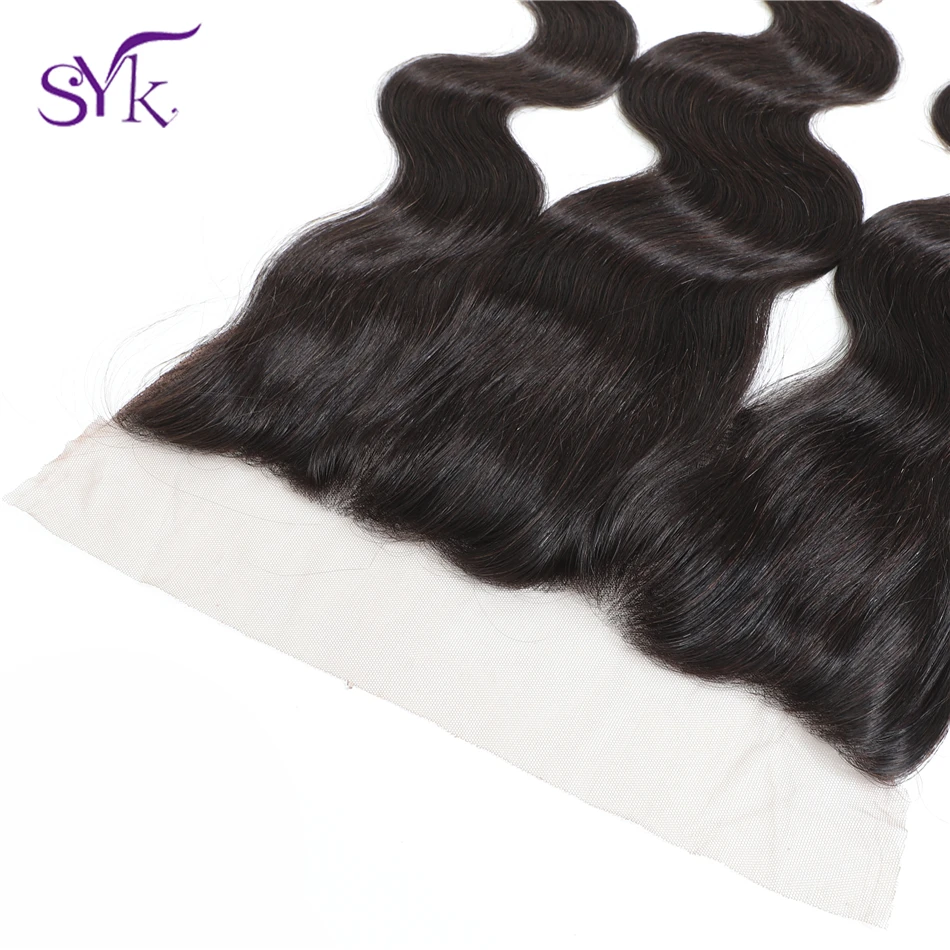 SYK волнистые бразильские человеческие волосы закрывающие 13*4 уха до 8 &quot 20&quot не