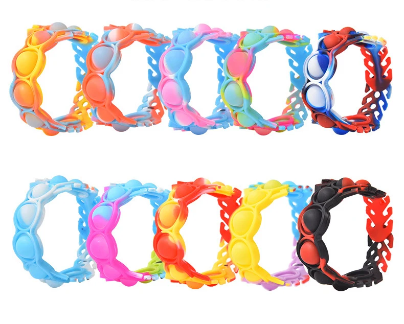 

Браслет для грызунов Pioneer, Цветной силиконовый браслет для декомпрессии, Пионерская головоломка для грызунов, игрушка для декомпрессии, лег...
