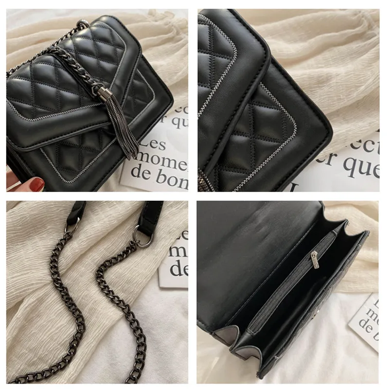 

DikizFly Small Shoulder Bag Women Crossbody Bags 2020 Luxury Handbag Purse Tassel Women Bags Quality Leather Bags Bolsa Feminina