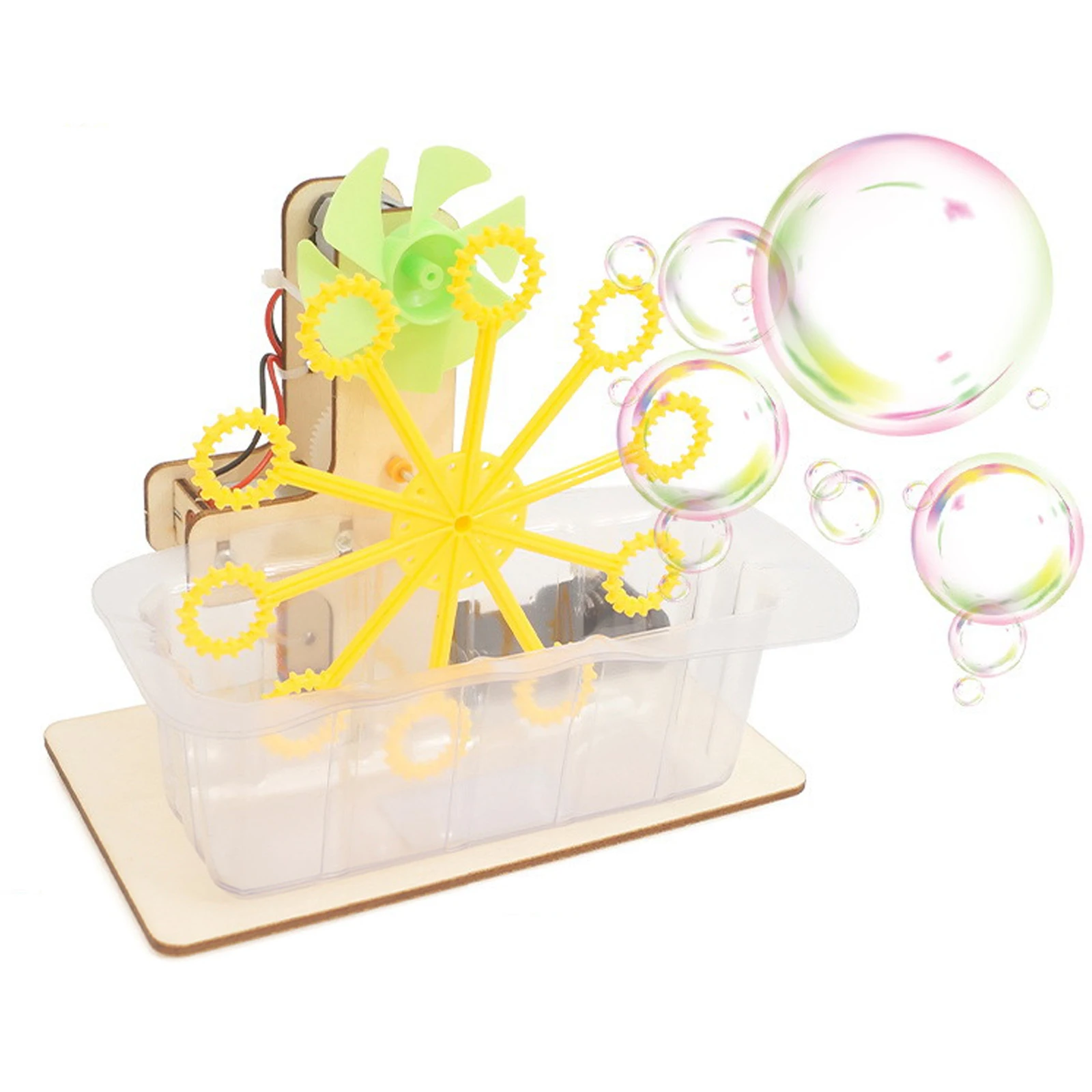 

DIY Homemade Assembly Electric Bubble Machine Automatic Hand Assembled Creative Science Experiment Toys For Children Student