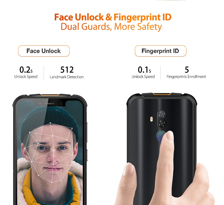Ulefone Armor 5S 5,85 ''водонепроницаемый IP68 NFC прочный MT6763 Otca-core Android 9,0 4 Гб+ 64 Гб Беспроводная зарядка 4G LTE мобильный телефон