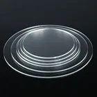 Акриловые круглые серьги с отверстием, 3 мм