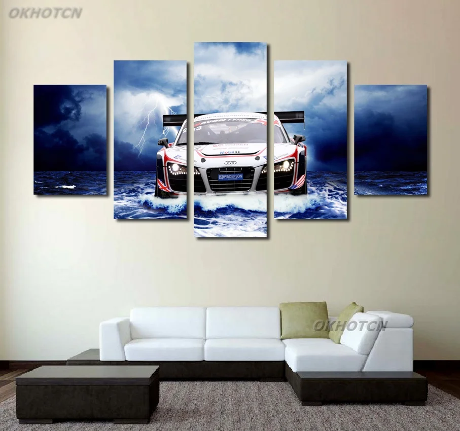 

Картина на холсте с изображением морского неба, молнии, пейзажа