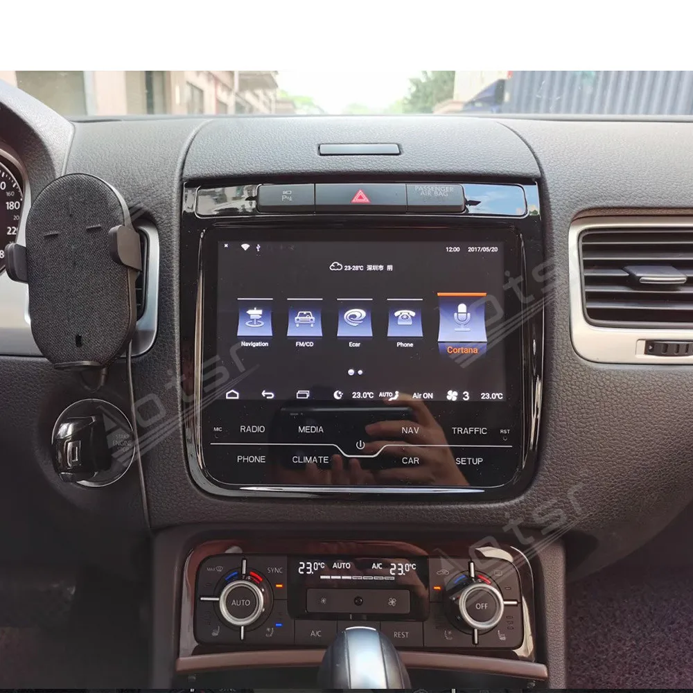Автомагнитола Tesla с вертикальным экраном Android 10 6G 128G 8 '' GPS для VW Volkswagen Touareg
