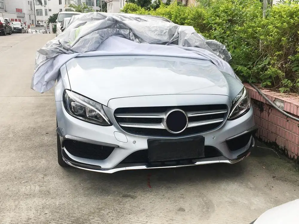 Разветвитель для Mercedes W205 из углеродного волокна Benz C Class C205 C43 AMG Sport 2015 + C180 C200 C250 |