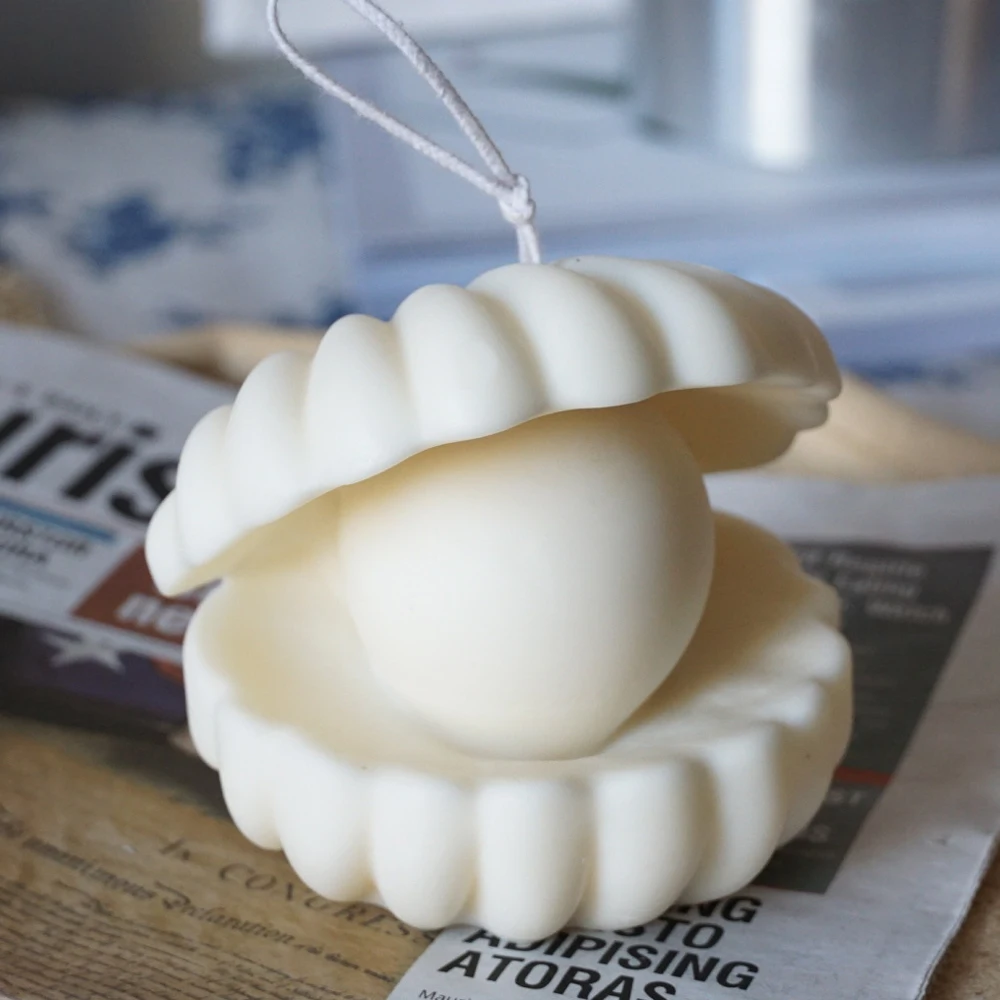 Силиконовая форма для свечей в форме жемчужной ракушки |