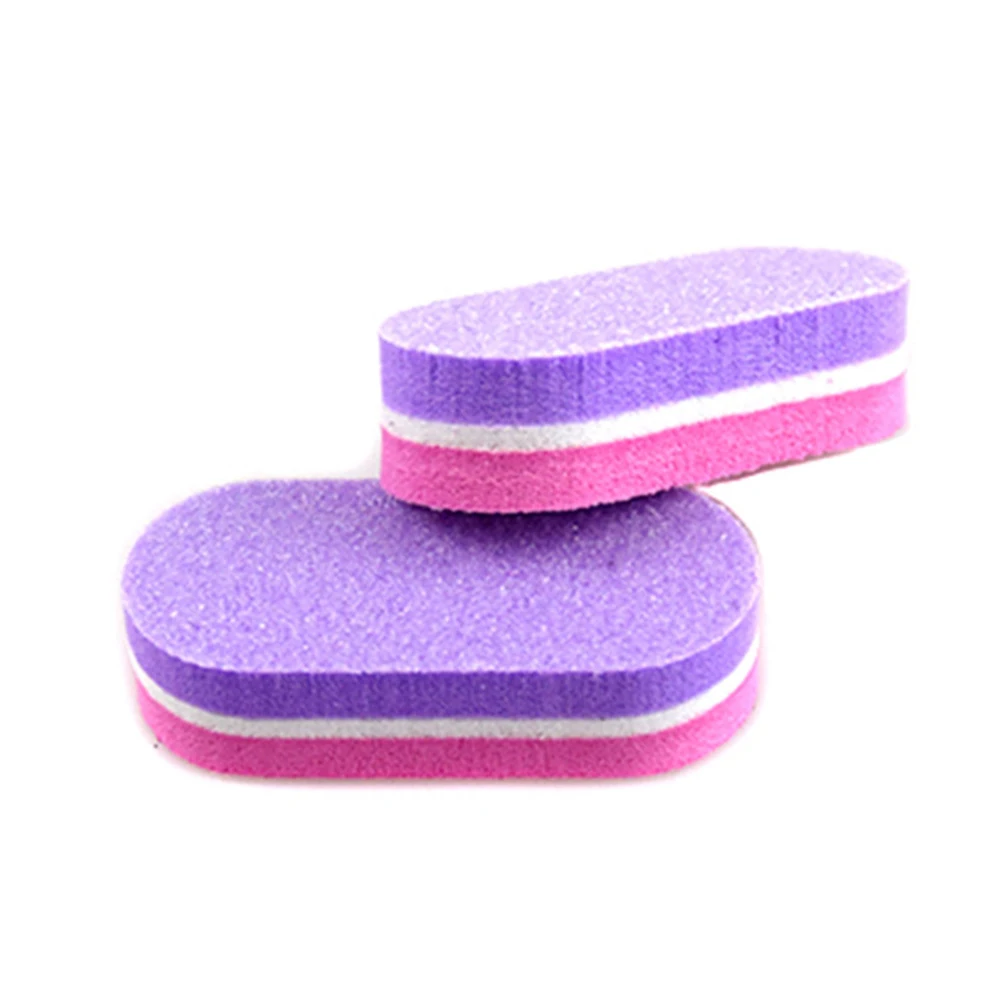 

10Pcs/lot Mini Sponge Nail File 100/180 Colorful Nail Buffer Double Sided Sanding Buffer Cuticle Remover Manicure Files Polisher