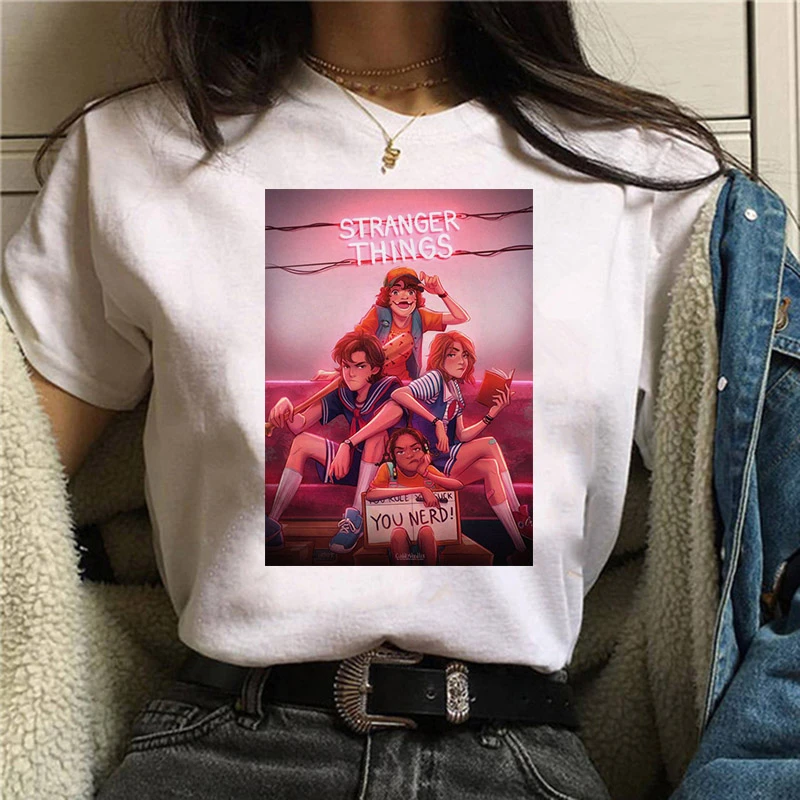 Stranger Things season 3 T Shirt Women Upside Down Tshirt Eleven Female Graphic grunge T-shirt femme tee Shirts funny clothing
