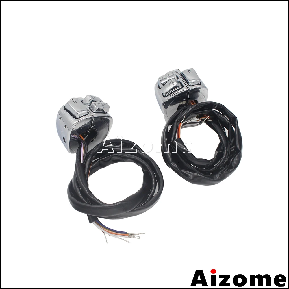 Мотоциклетный 1-дюймовый комплект управления переключателем на руль для Harley Softail