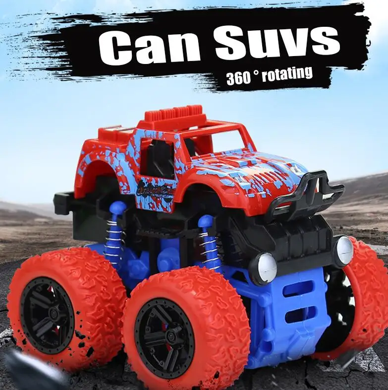 

Kids Roating Cars Toys Truck Inertia SUV Friction Power Vehicles Baby Boys Super Cars Truck Children Gift Toys AK004