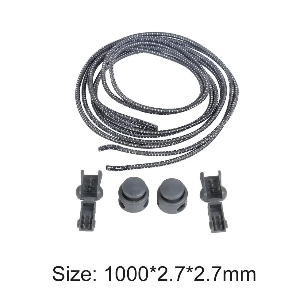 

Elastic Plastic Locking Shoelaces Fashionable Kids Adult Sneakers Lazy No Tie Shoes Laces Outdoor Sports Essential Supplies