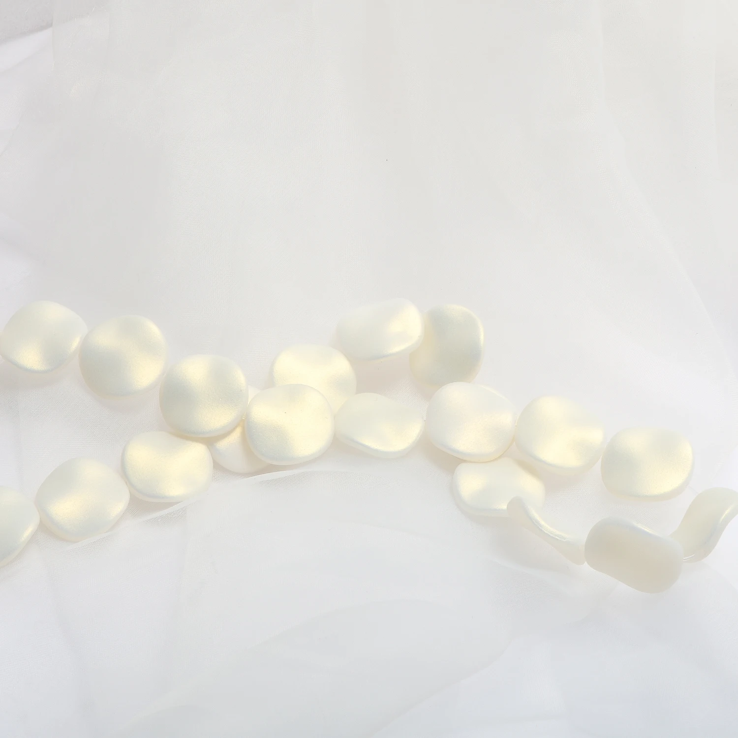 Макарон милый Фантом гофрированный круглый резиновый скраб плоский бисер DIY