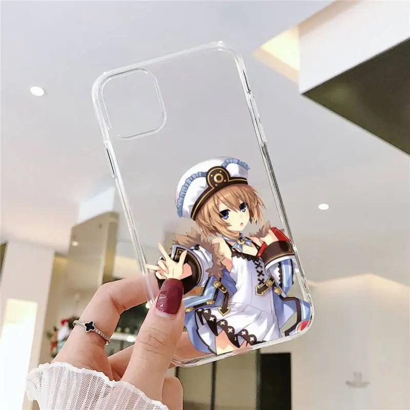 

Hyperdimension Neptunia girl Phone Case Transparent soft For iphone 5 5s 5c se 6 6s 7 8 11 12 plus mini x xs xr pro max
