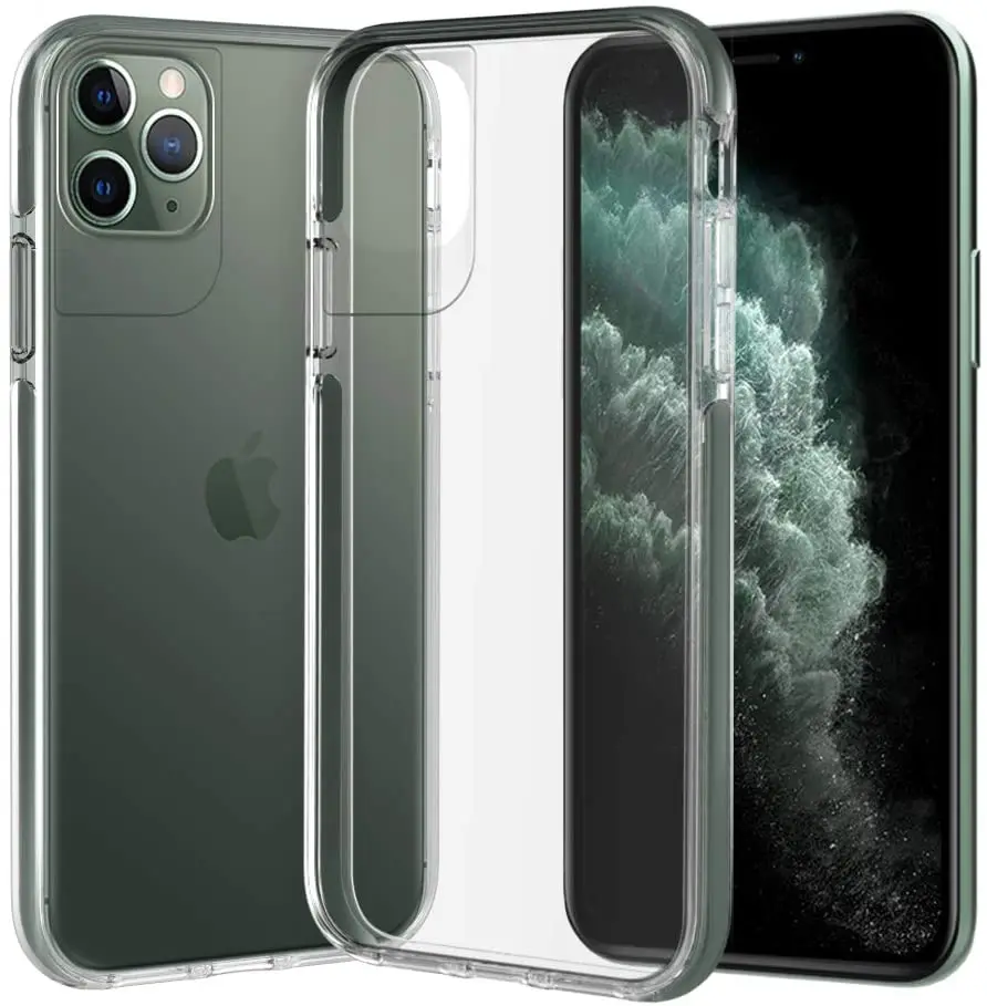 

Чехол ismabo для iPhone 11 Pro, противоударный защитный чехол военного класса с защитой от падения, гибридный чехол из ТПУ с прозрачной задней крышко...
