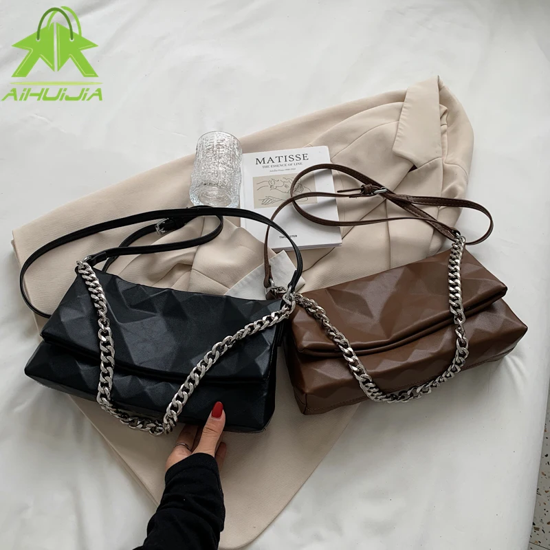 

Женская сумка-клатч из ПУ кожи, с цепочкой