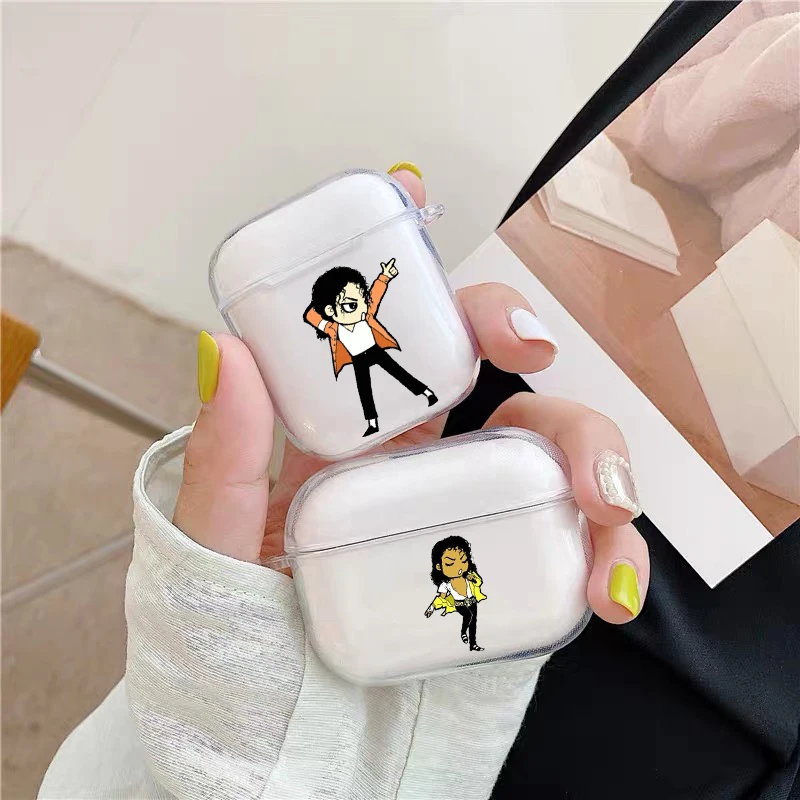 

Fashion cartoon singer Michael jackson TPU silicone Airpod Case For Airpods 2 Airpods1 Airpods pro 3 TPU Fundas